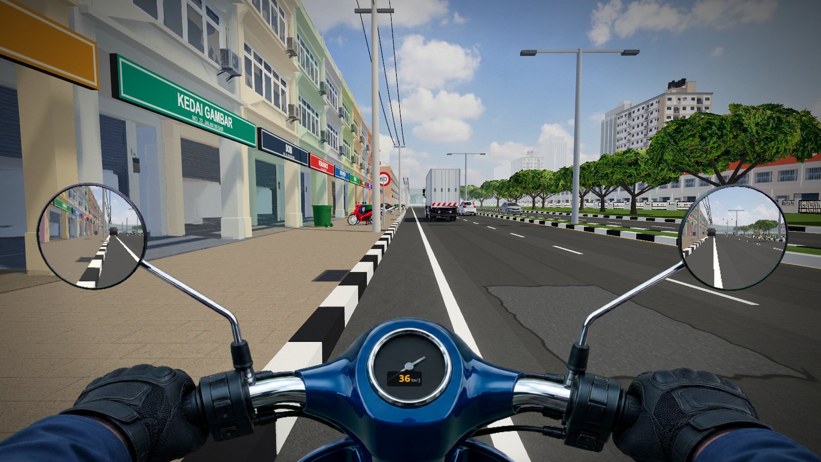 Pandangan dari motosikal
